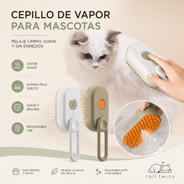 cepillo de Vapor 3 en 1 RollTwins™